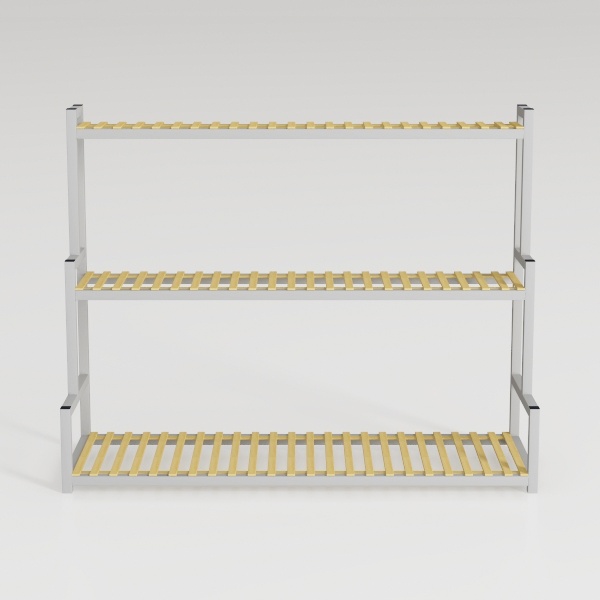 WOPITUES Floating Shelves 24 inch with Gold Metal