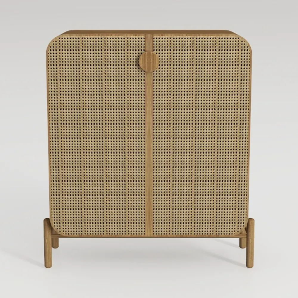 Rattan Shoe Cabinet,6-Tier 39.8" Tall Shoe Storage