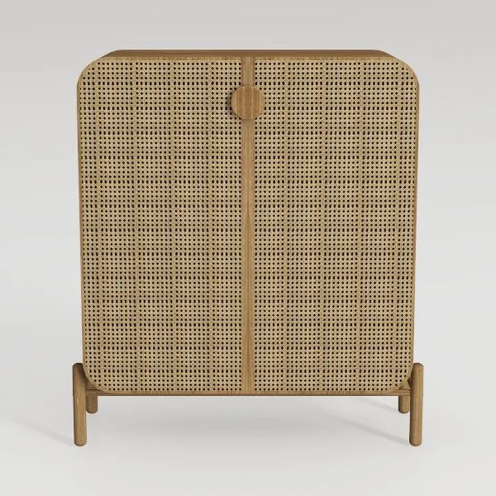 Rattan Shoe Cabinet,6-Tier 39.8" Tall Shoe Storage