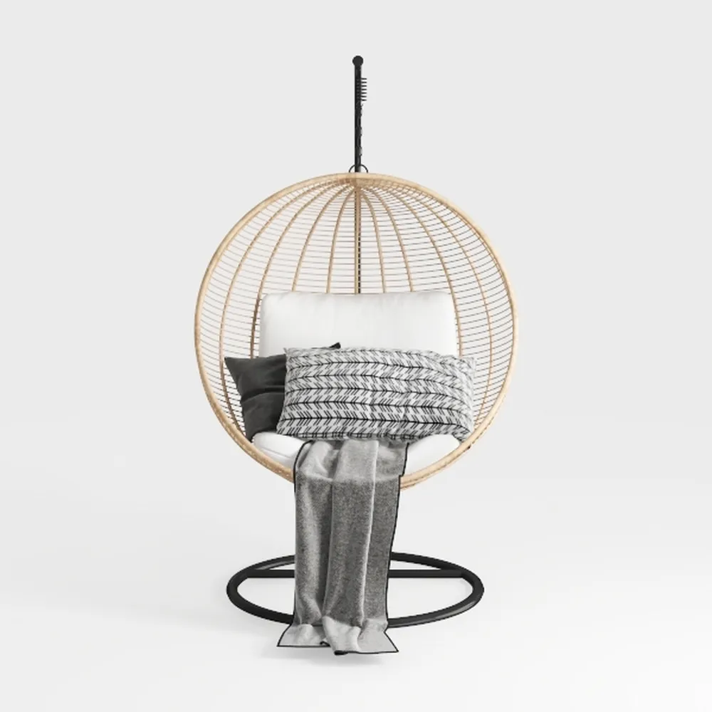 Oversized Wicker Egg Chair Outdoor Indoor Rattan