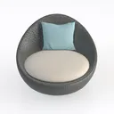 single sofa-Summer Breeze Right 45 Degree View