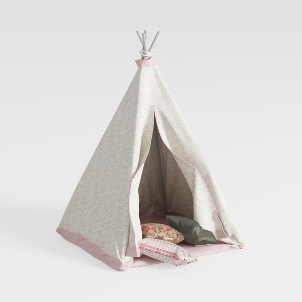 Rustic Vase Home Decor - 6.3 in Beige Ceramic