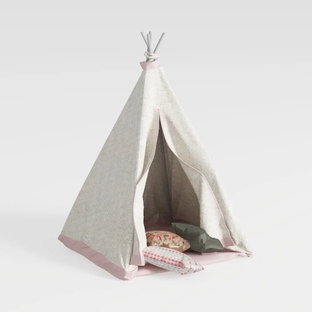 Rustic Vase Home Decor - 6.3 in Beige Ceramic