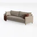 Best Choice Products Upholstered Sectional Sofa Left 45 Degree View