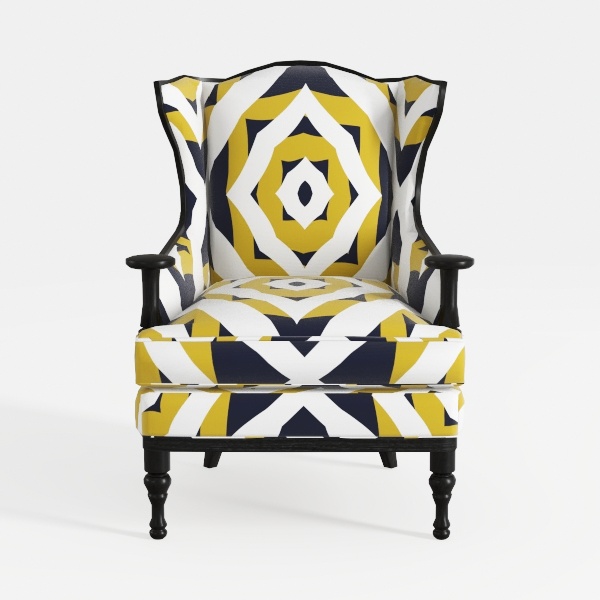 Lunarable Dog Bone Office Chair Slipcover