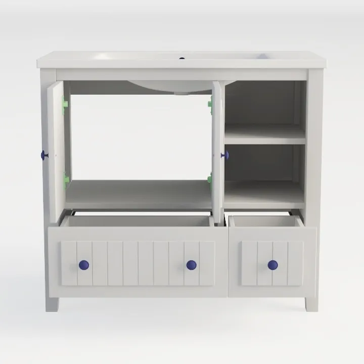 T4TREAM Farmhouse Dresser for Bedroom w/4 Drawers