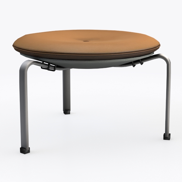 Felix Collection 18 in. Stool, Grey Metal Frame, M