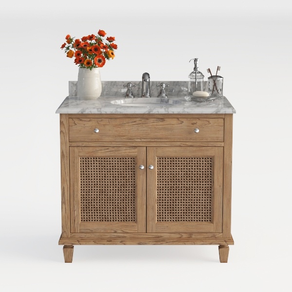 bathroom cabinet-Glamorous Rattan