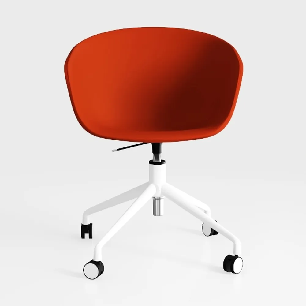 Office Chair,Adjustable Home Office Swivel PU Leat