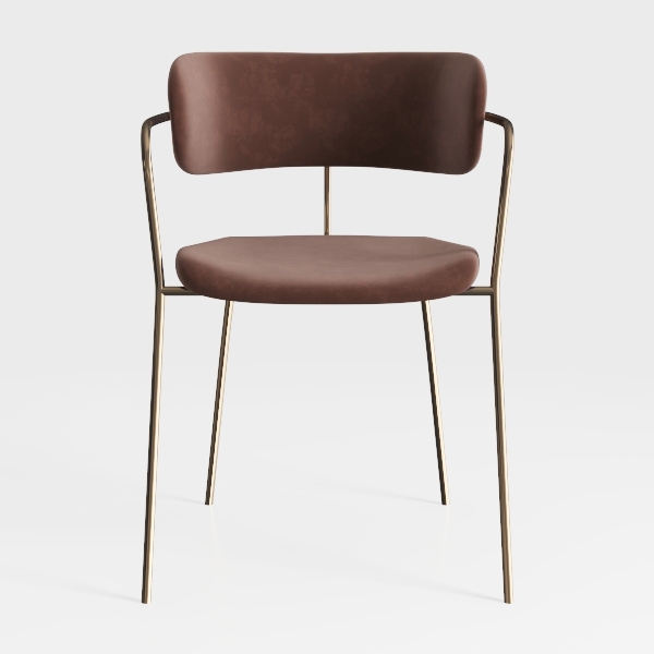 Zuo Dallas Accent Chair Vintage Brown, Brown Accen