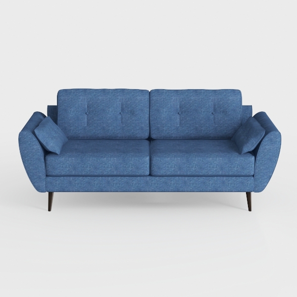 89” Futon Sofa Bed, Linen Comfy Futon Couch Bed