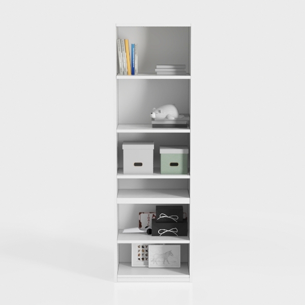 VECELO 4-Tier Bookcase, Modern Storage Cabinet