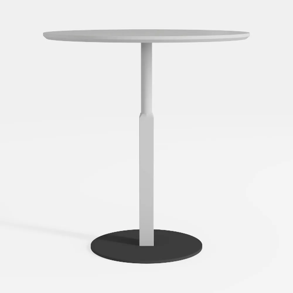 Leopard MDF Round Top Adjustable Bar Table, Pub