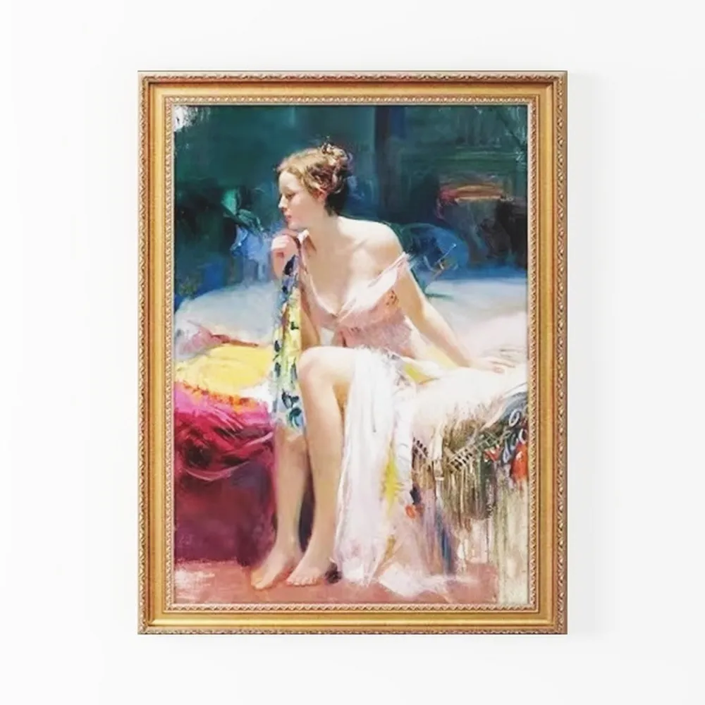 Gold Framed Wall Art Room Decor Classical Oil