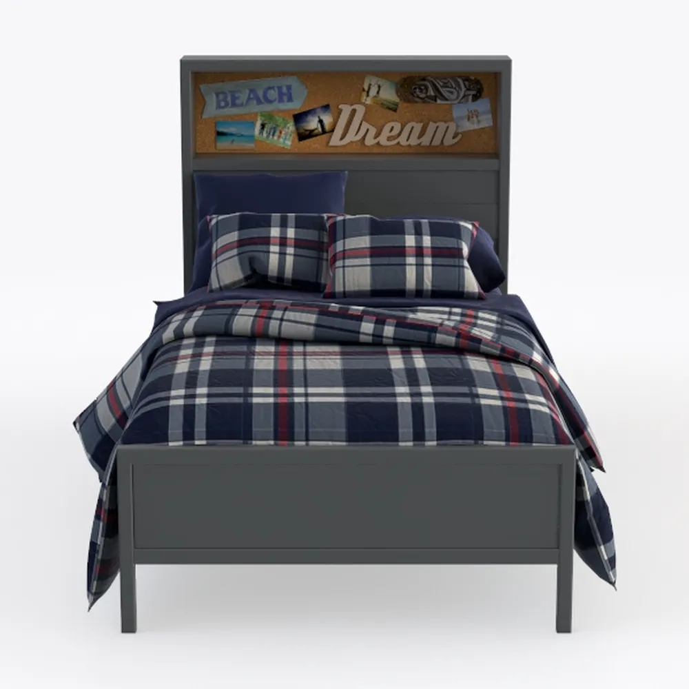 Westwood Design Foundry Bed Full Brushed Pewter
