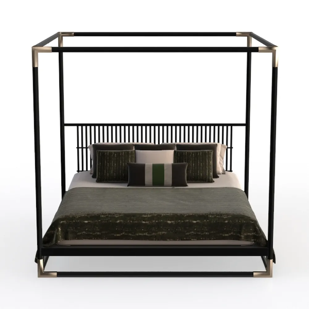 Baxton Studio Primrose Mid-Century Black Fluted Wo