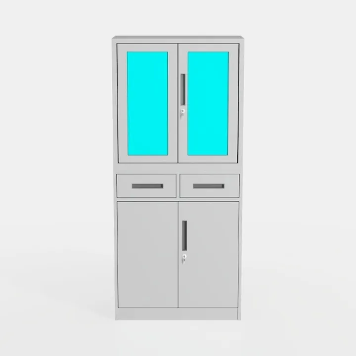 Palace Imports Solid Wood Bookcase w/Frosted Glass