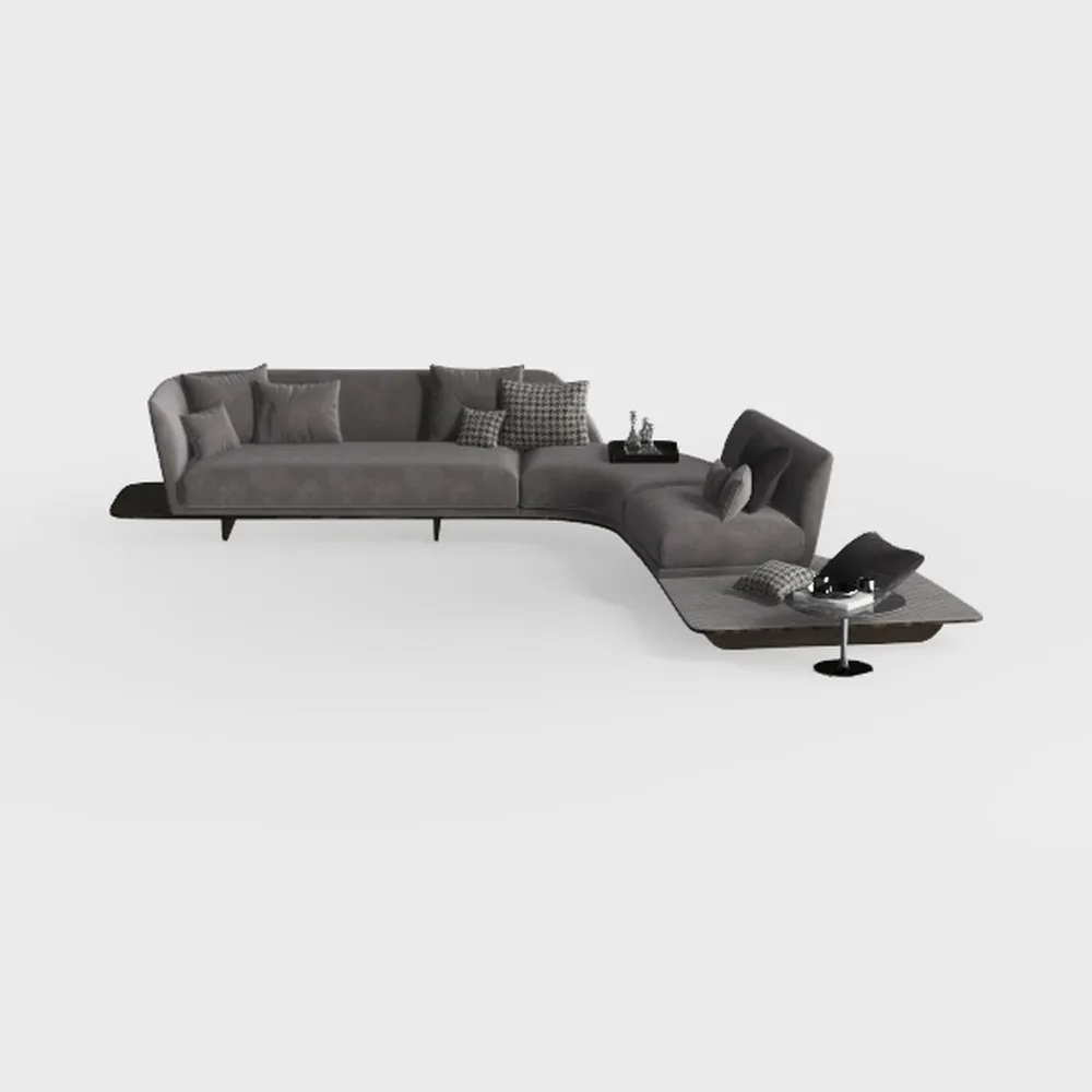 ZeHuoGe L-Shaped Sectional Couches for Living Room