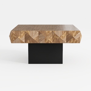 Modern Coffee Table with Hidden Storage Drawers