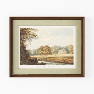 Vintage Framed Landscape Wall Art Print Decor 3D Model