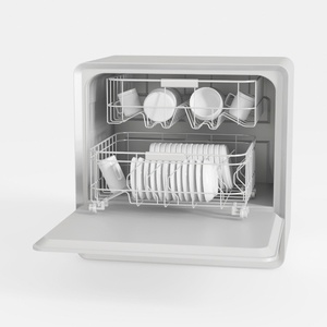 Dish Drying Rack with Cover - 2 Tier Plastic