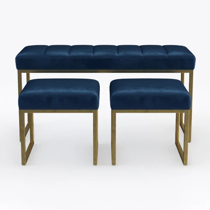 AODAILIHB Velvet Accent Chairs Set of 2, Modern
