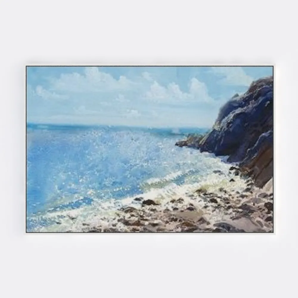 GLOKAKA Bathroom Wall Art Coastal Decor Boat on