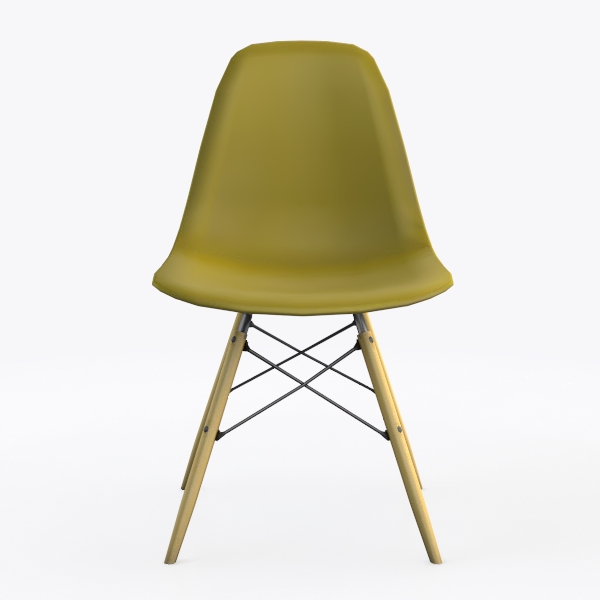 EPC DSW Eames Plastic Side Chair mustard