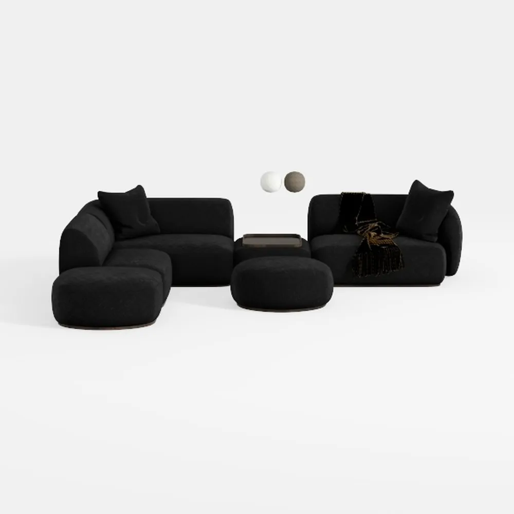 82" Modern Compressed Boneless Love Seat Couches