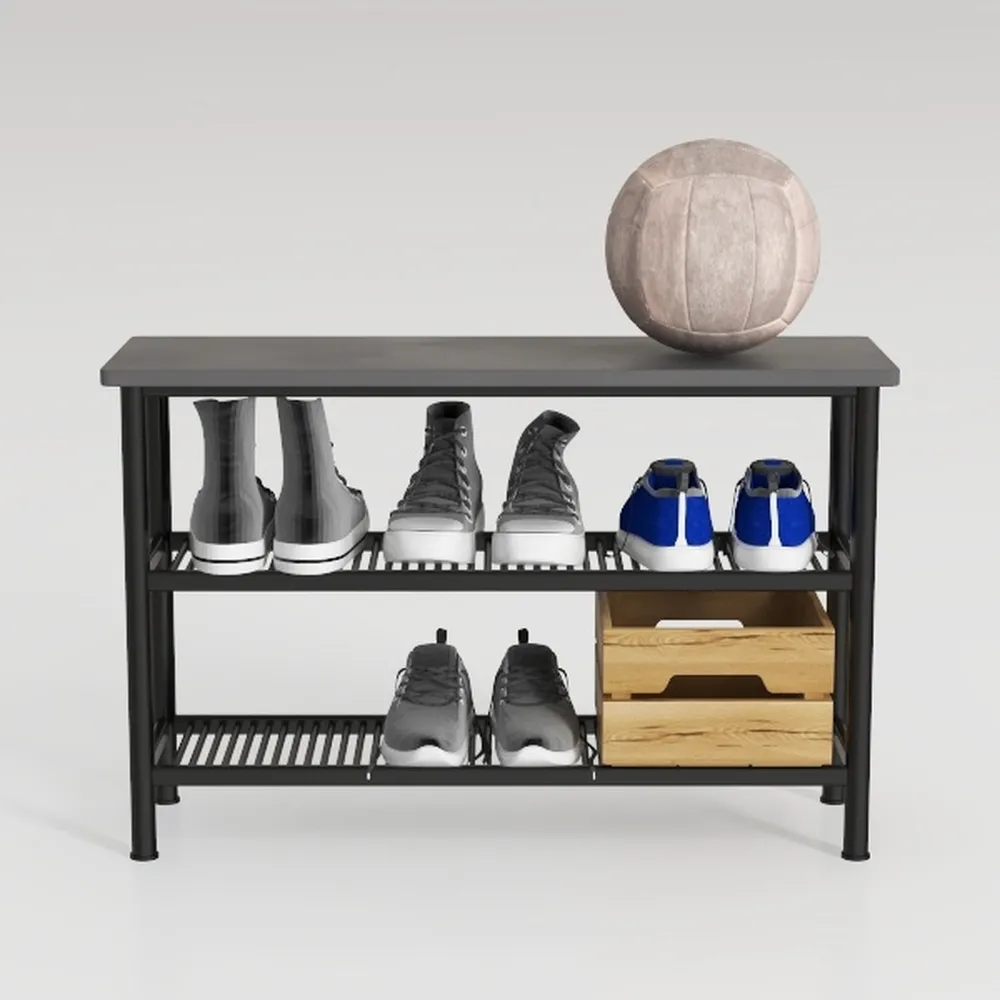 VASAGLE Kitchen Island with 3 Shelves, 47.2 Inches