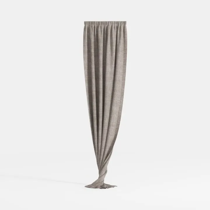 PrinceDeco Natural Linen Curtains 100% Blackout