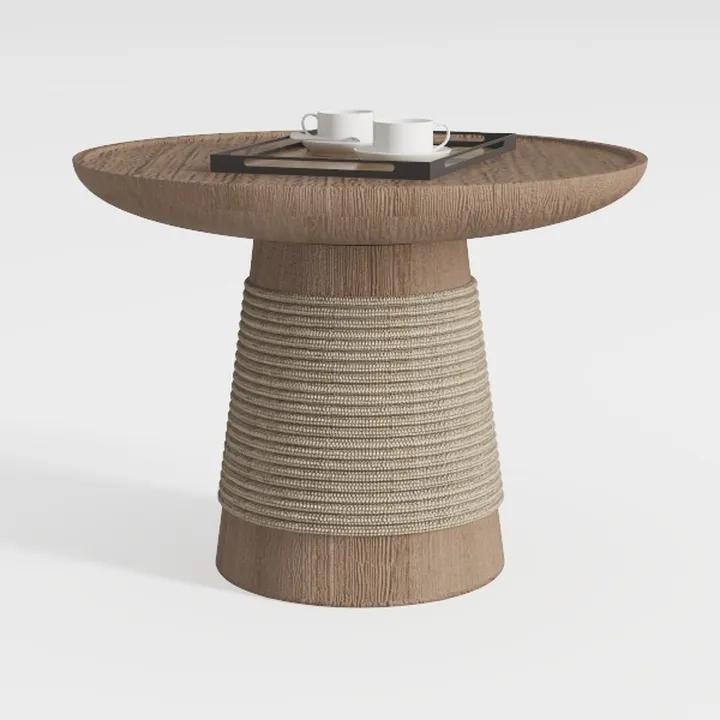 47" Round Dining Table for 4-6 People, Modern