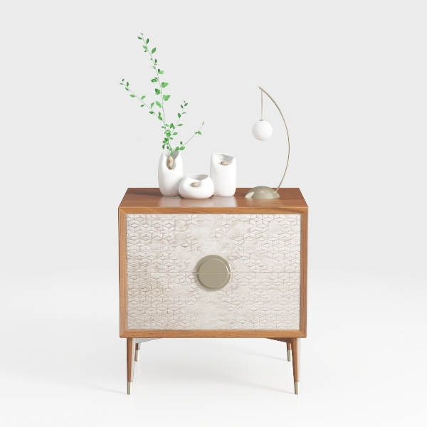 LONYKE 3 Drawer Farmhouse Dresser x 2P with