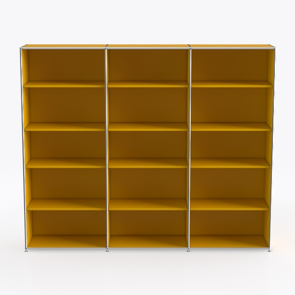 Davea_Bosse storage shelf 5OH 240cm yellow