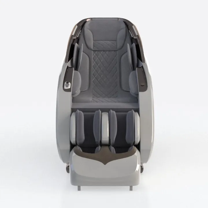 Modern Gray Fabric Leather Massage Chair 3D Model