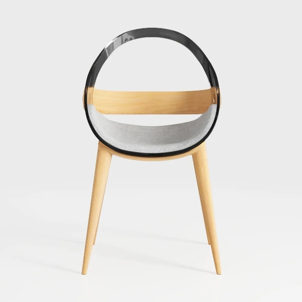 KONTE.DESIGN Set di 4 Poltroncine LINZEY in Velluto Tortora