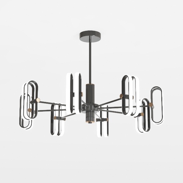 Black Chandelier 24 Light, Modern Farmhouse