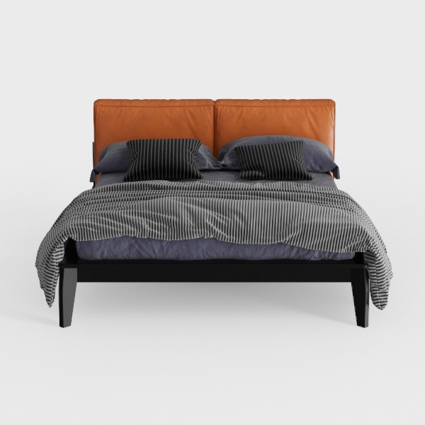 DLCQIJI Luxury Genuine Leather Bed, Full Size Stor