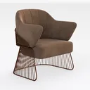 AsomeStretch Mid-Century Accent Chairs, Modern Uph Right 45 Degree View