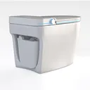 Smart Toilet with Bidet Built In- Automatic Right 45 Degree View