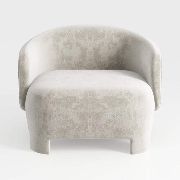 Accent Chair, Modern Boucle Fabric Armchair for
