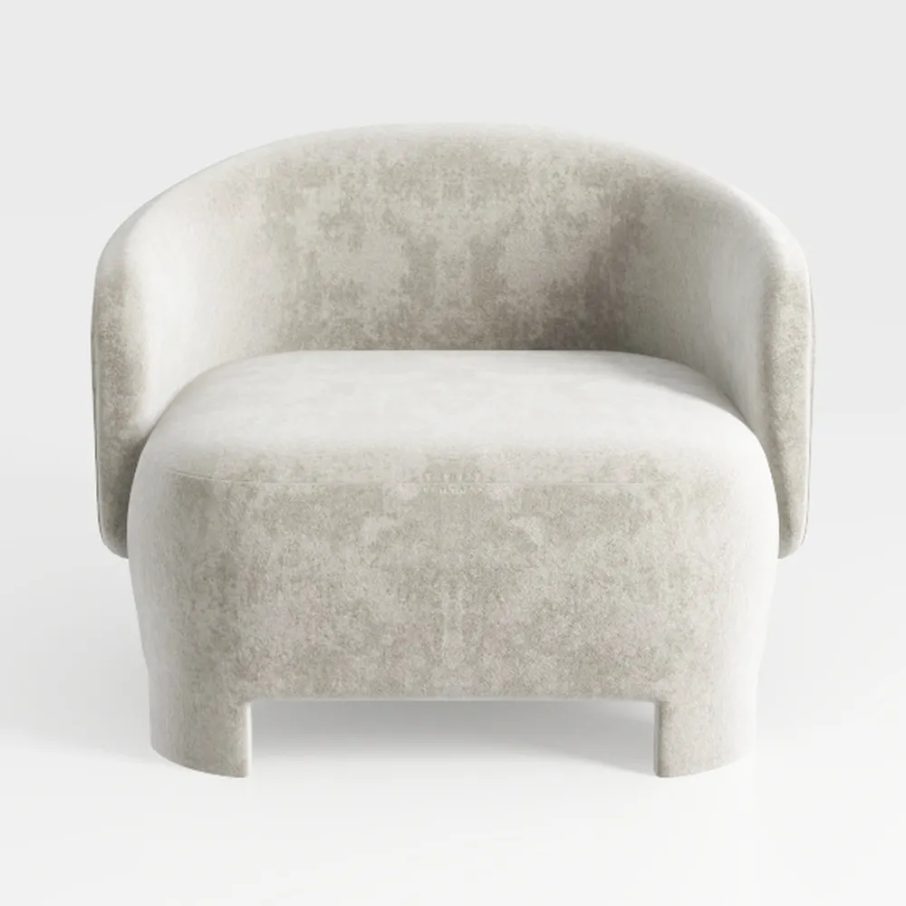Accent Chair, Modern Boucle Fabric Armchair for