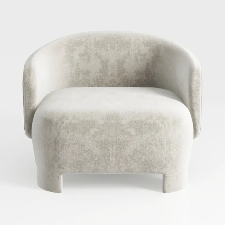 Accent Chair, Modern Boucle Fabric Armchair for