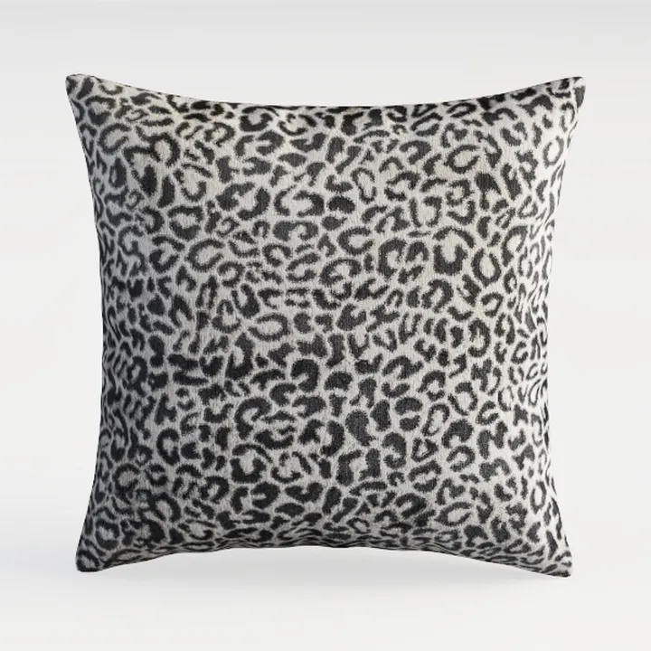 Leopard Print Fabric Throw Pillow Decorative 3D Model