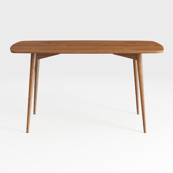 yerealye Solid Wood Writing Desk, Mid Century Mode