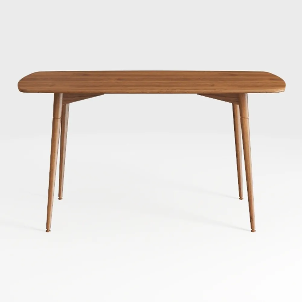 yerealye Solid Wood Writing Desk, Mid Century Mode