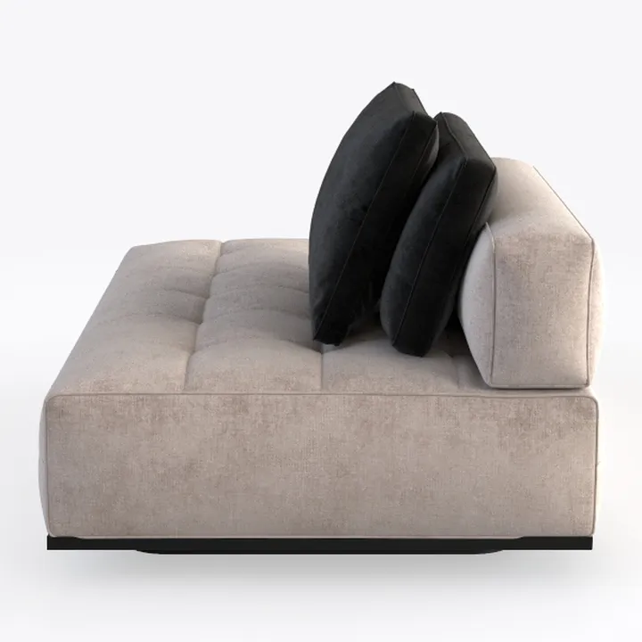 POVISON 31" Modular Sectional Armless Sofa for Liv