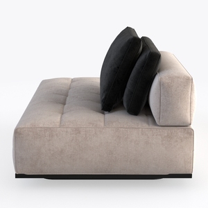 POVISON 31" Modular Sectional Armless Sofa for Liv