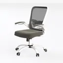 Modern Mesh Fabric Office Chair Ergonomic 3D Model Left 45 Degree View