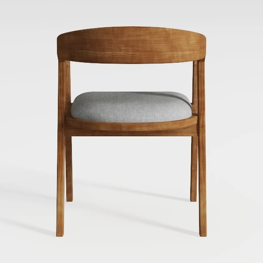 Simple Relax Set of 2 Dining Side Chairs in Grey